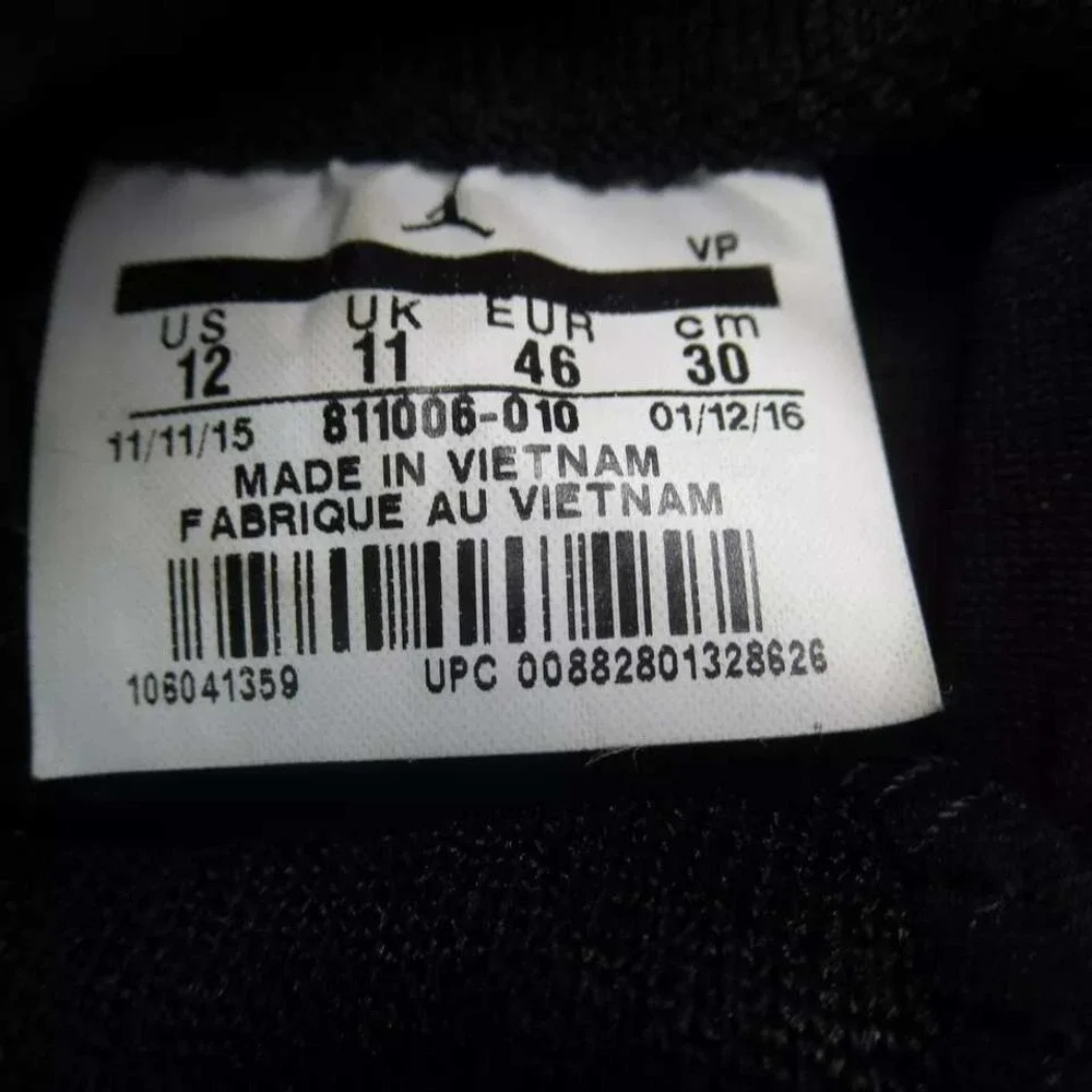 Jordan 30 Black Cat Sneaker Mens 12 Anthracite‎ Basketball Jumpman Nike Air